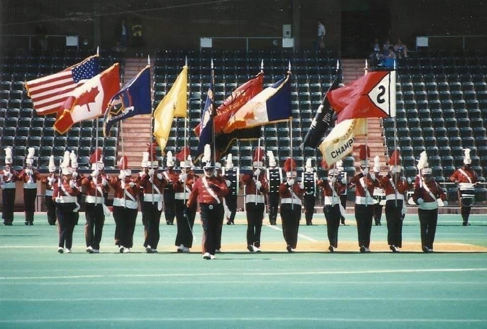 1995 New York Skyliners World Championship Honor Guard, Led by Ray Peters at Scranton, PA.jpg